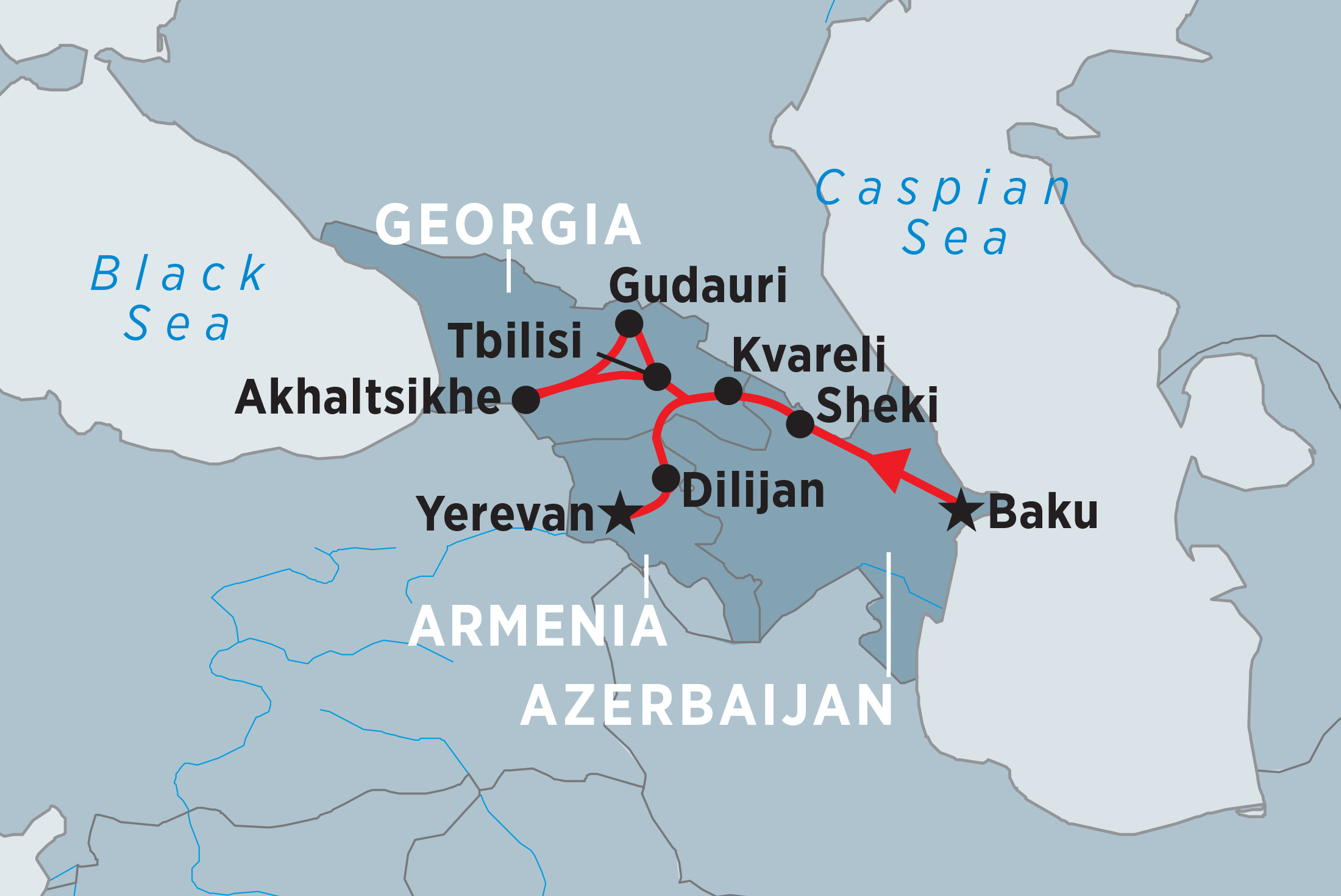 travel from armenia to georgia