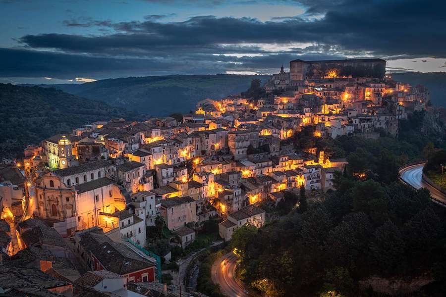 Sicily at night