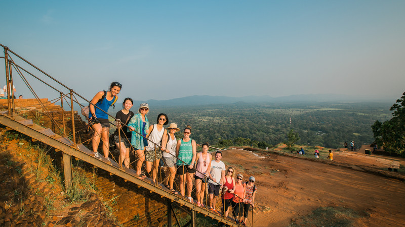 My Intrepid group at the top of Sigiraya