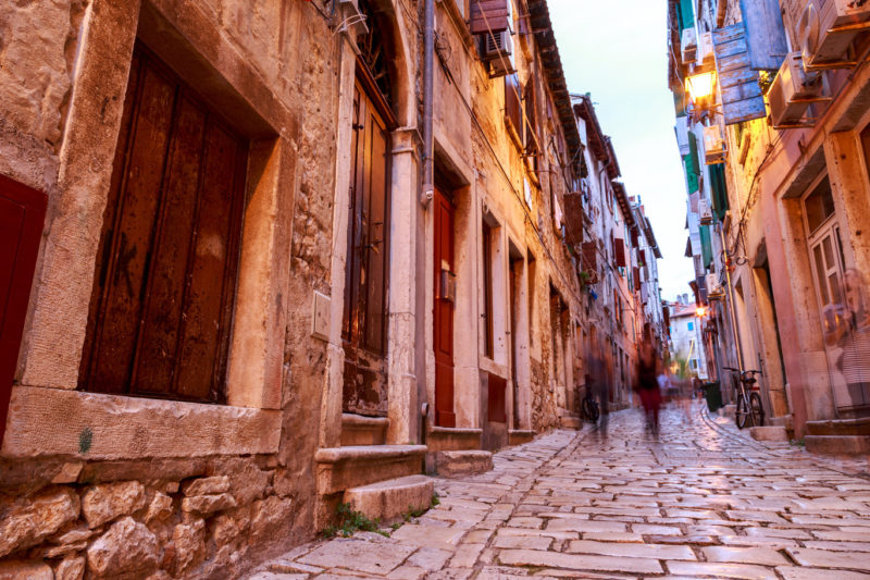 The beautiful streets of Rovinj