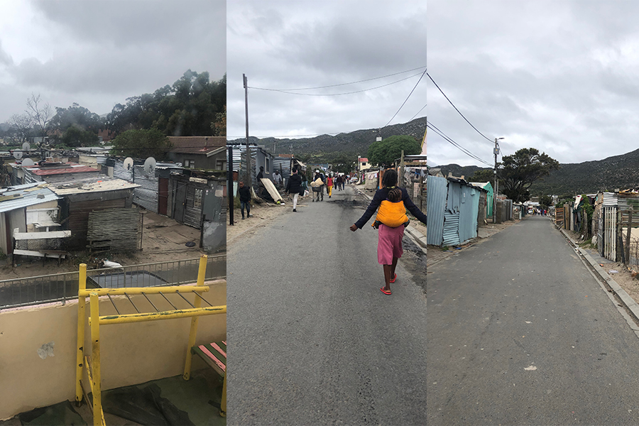 Walking through Masiphumelele Township