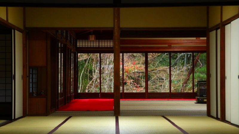 Interior of a ryokan in Japan